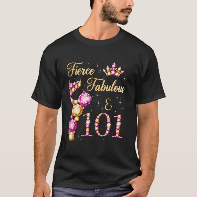 T-shirt Py danseuse de ballet Fierce Fabulous 101 (Devant)