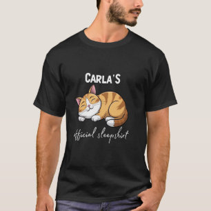 T-shirt Pyjama CARLA'S Chat Officiel pour dormir Vêtements