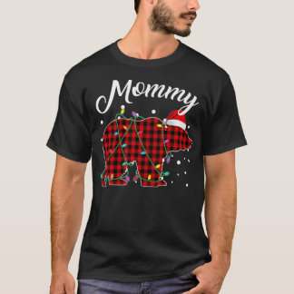 T-shirt Pyjama de buffle à patte rouge à oreille de maman