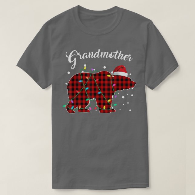 T-shirt Pyjama de buffle à pattes rouges pour grand-mère (Design devant)