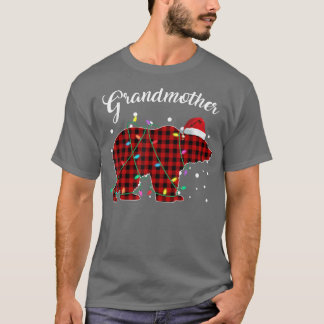 T-shirt Pyjama de buffle à pattes rouges pour grand-mère