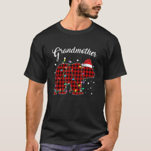 T-shirt Pyjama de buffle à pattes rouges pour grand-mère