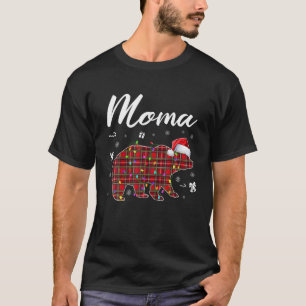 T-shirt Pyjama de buffle correspondant à l'ours rouge