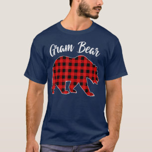 T-shirt Pyjama de famille de bison à pattes rouges