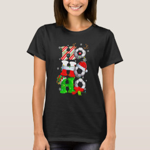 T-shirt Pyjama de footballeur au renne du Père Noël Ho Ho