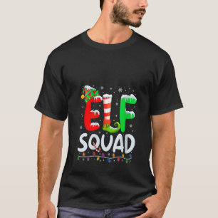 T-shirt Pyjama de Noël assorti pour famille de lutins fémi
