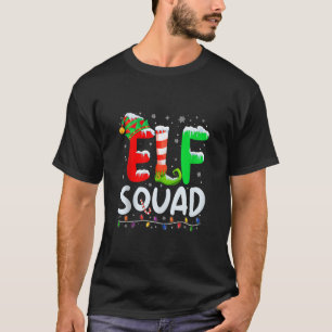 T-shirt Pyjama de Noël assorti pour famille de lutins Xmas