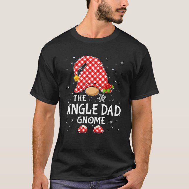 T-shirt Pyjama de Noël de famille jumelé à un père unique (Devant)