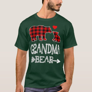 T-shirt Pyjama de Noël de l'ours de grand-mère rouge corre