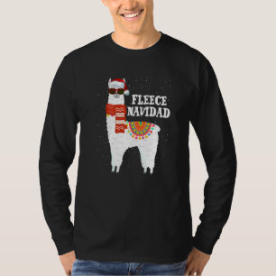 T-shirt Pyjama de Noël en polaire Feliz Navidad Llama