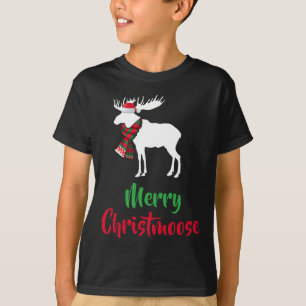T-shirt Pyjama de Noël - Moose de Noël chapeau