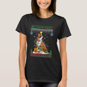 T-shirt Pyjama de Noël pour chien de taureau laid pour les
