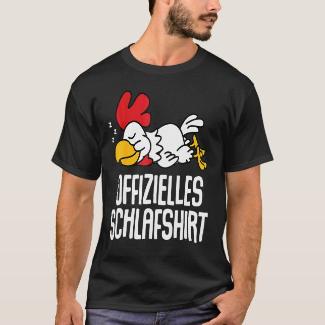 T-shirt Pyjama de nuit Poule Coq (Devant)