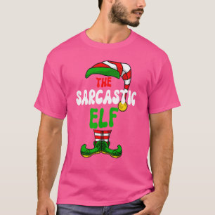 T-shirt Pyjama d'elfe Sarcastique Groupe de jumelage Noël