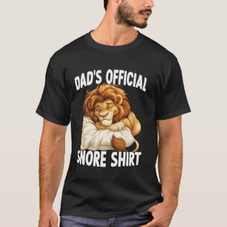 T-shirt Pyjama drôle lion doux ronflement officiel de dapa
