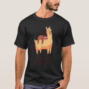 T-shirt Pyjama Lama Alpaca Paresseux Officiel Nuit