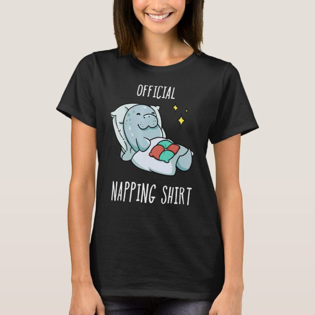 T-shirt Pyjama Manatee dormant tête de couchage (Devant)