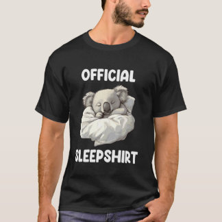 T-shirt Pyjama officiel mignon koala endormi Animal Amour