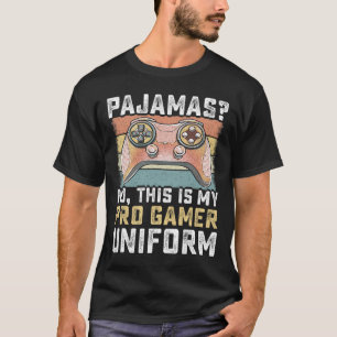 T-shirt Pyjama Pas de pro gamer drôle de jeux vidéo garçon