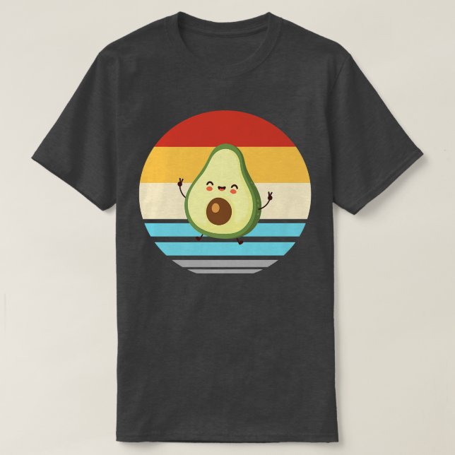 T-shirt Pyjamas Avocado et avocat végétalien (Design devant)