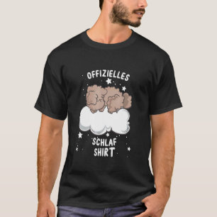 T-shirt Pyjamas de caniche à jouet couchage