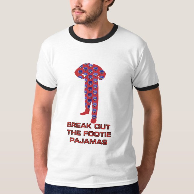 T-shirt Pyjamas de Footie (Devant)