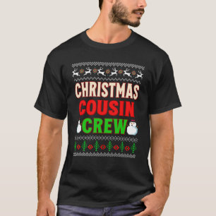 T-shirt Pyjamas de Noël de l'équipage Cousin Cadeaux Cousi