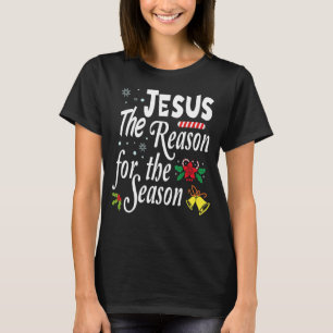 T-shirt Pyjamas de Noël Jésus La raison Stocker Stuffe