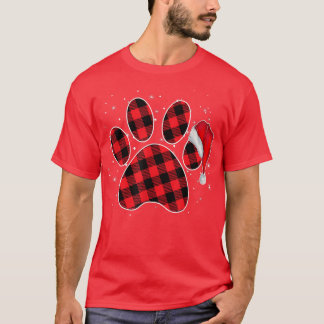 T-shirt Pyjamas De Noël Paw Chien Pour La Famille Matching
