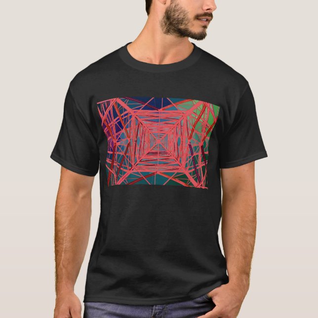 T-shirt pylône psychédélique (Devant)