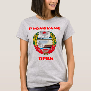 T-shirt Pyongyang, Corée du Nord - RPDC 조 선 민 주 주 민 의 인 