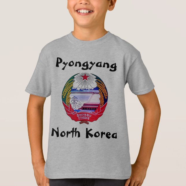T-shirt Pyongyang, Corée du Nord (RPDC) Royaume ermite (Devant)