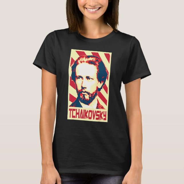 T-shirt Pyotr Ilyich Tchaikovsky Classical Music Composer  (Devant)