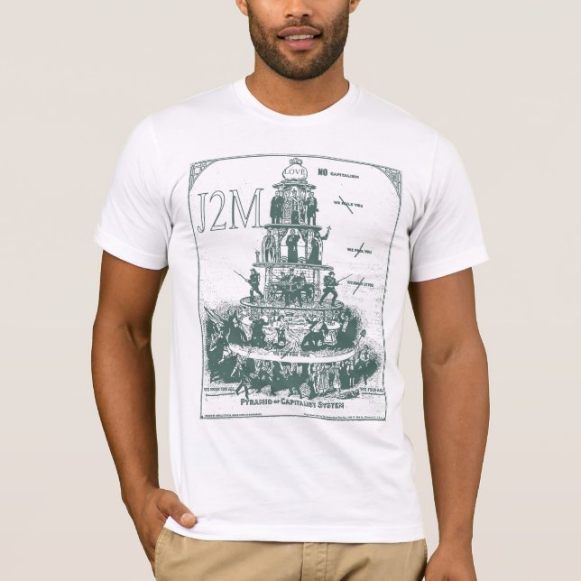 t-shirt pyramid of capitalism system J2M (Devant)