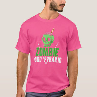 T-shirt Pyramide alimentaire zombie régime équilibré