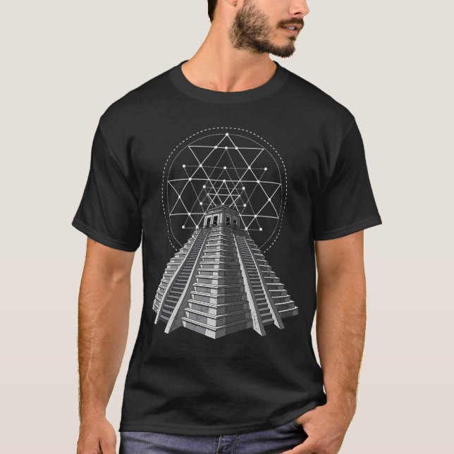T-shirt Pyramide ancienne des Aztèques (Devant)