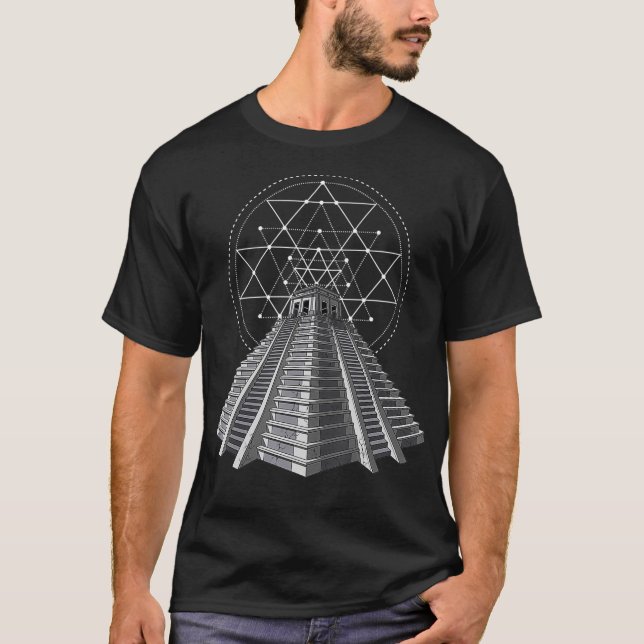 T-shirt Pyramide aztèque Civilisation maya antique Histoir (Devant)