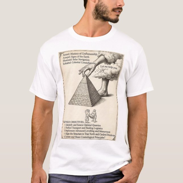 T-shirt Pyramide Céleste Ésotérique Ancienne (Devant)