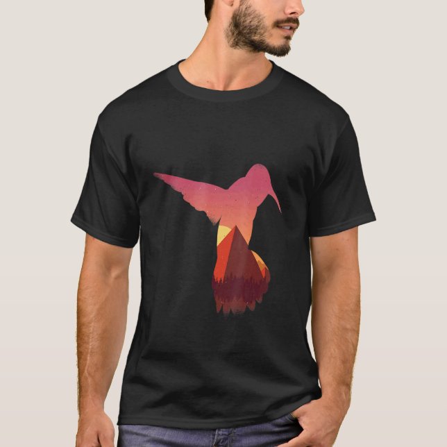 T-shirt Pyramide de dicton de colibri cool (Devant)