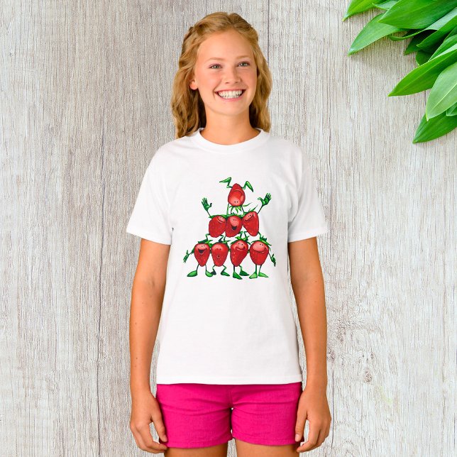 T-shirt Pyramide de Fruits de la Famille Heureuse des Frai (Créateur téléchargé)