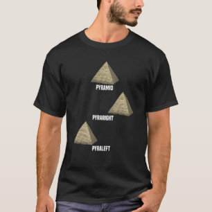 T-shirt Pyramide Pyraright Pyraleft Égypte ancienne Égypte
