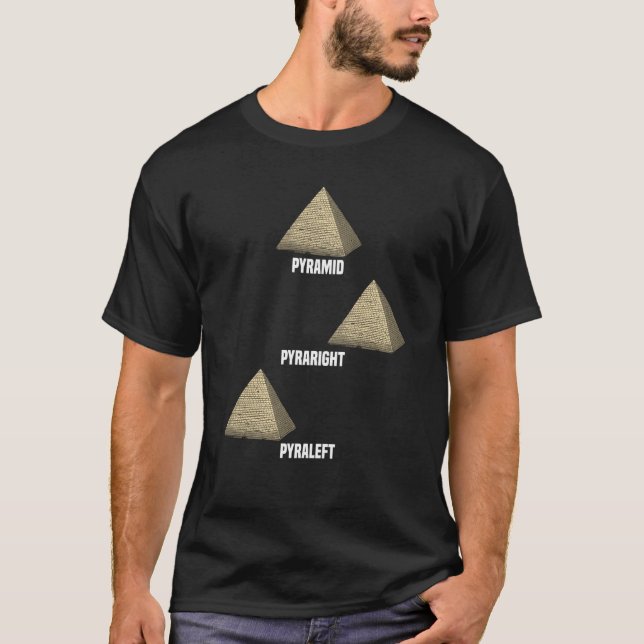 T-shirt Pyramide Pyraright Pyraleft Égypte ancienne Égypte (Devant)