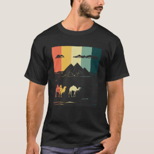 T-shirt Pyramides De Camel De Giza Egypt Anubis Sphinx Et