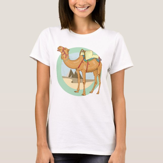 T-shirt Pyramides de Camel Gizeh (Devant)