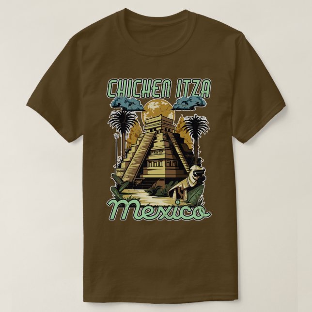 T-shirt Pyramides de Chichen Itza Mexique (Design devant)