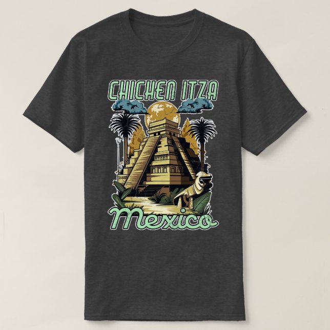 T-shirt Pyramides de Chichen Itza Mexique (Design devant)