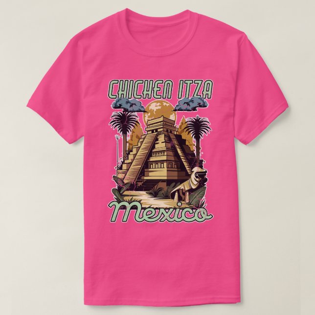 T-shirt Pyramides de Chichen Itza Mexique (Design devant)