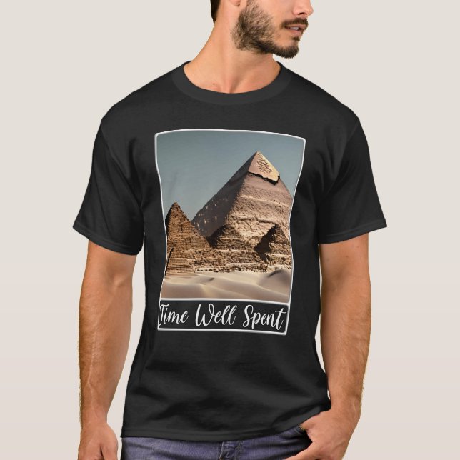 T-shirt Pyramides de Gizeh Cairo Egypte Temps bien passé (Devant)