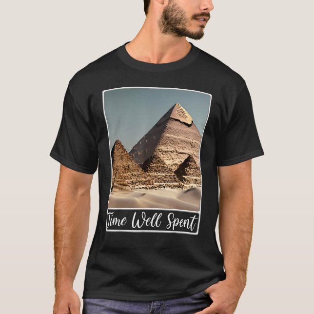 T-shirt Pyramides de Gizeh Cairo Egypte Temps bien passé (Devant)