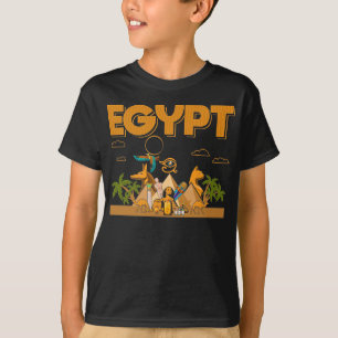 T-shirt Pyramides égyptiennes Camps Pharaon Sphinx Horus O